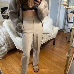 Classic Tan Trousers | Zara